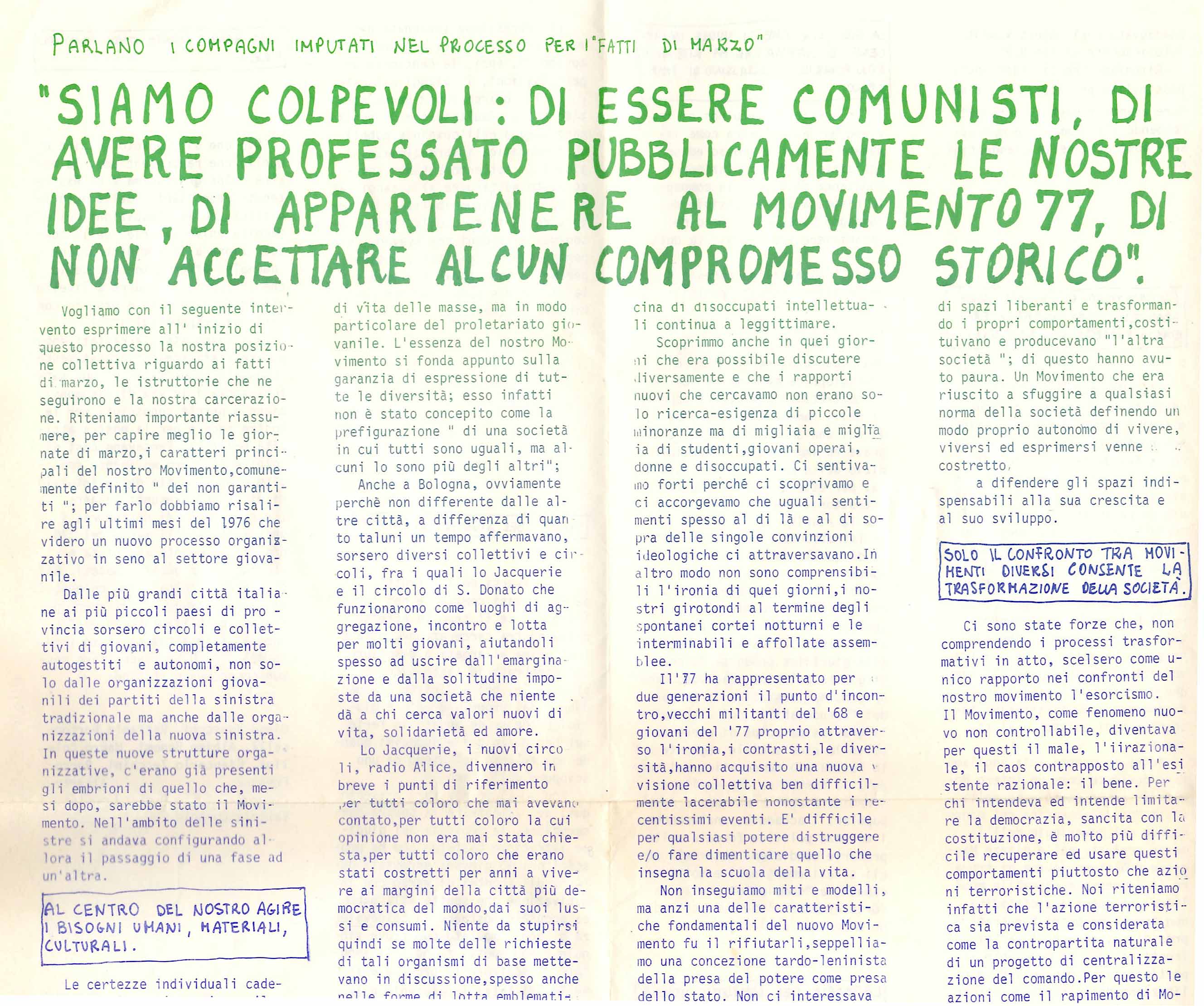 Siamo colpevoli:...